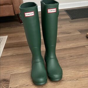 Hunter Forest Green Waterproof Boots